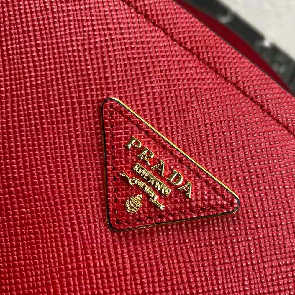 Prada Women Medium Saffiano Leather Prada Matinee Bag-Red