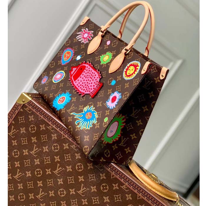 Louis Vuitton LV Women LV x YK OnTheGo MM Monogram Coated Canvas Faces Embroidery
