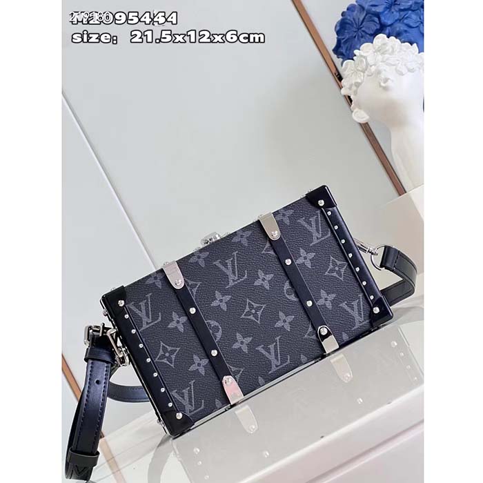 Louis Vuitton LV Unisex Neo Wallet Trunk Black Monogram Eclipse Coated Canvas