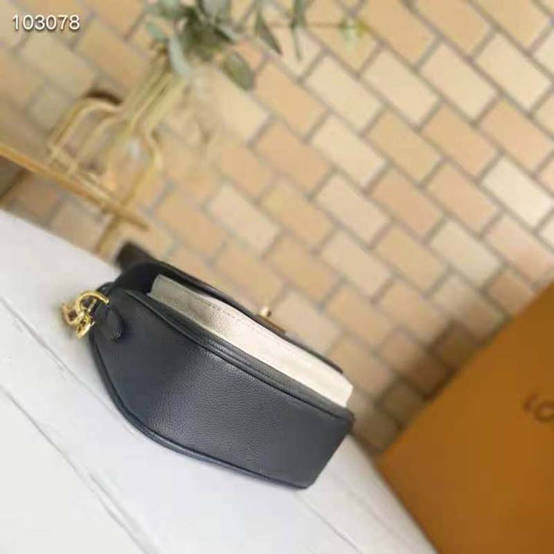 Louis Vuitton LV Women Lockme Tender Black Grained Calf Leather