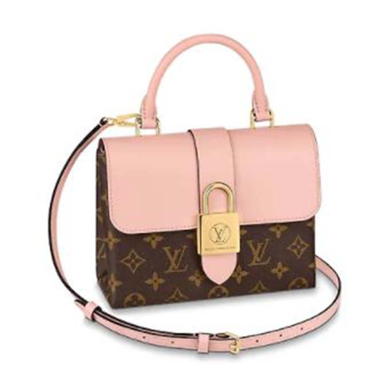 Louis Vuitton LV Women Locky BB Bag in Monogram Coated Canvas and Smooth Cowhide Leather