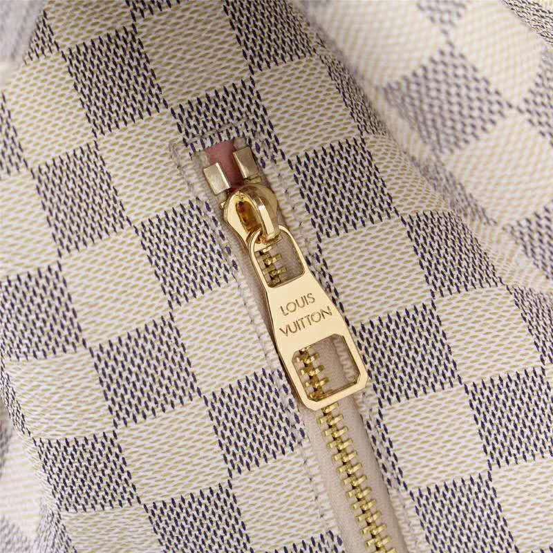 Louis Vuitton LV Women Sperone Backpack in Damier Azur Canvas-Beige