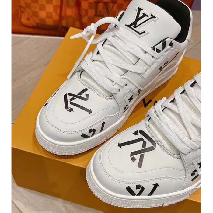 Louis Vuitton Unisex LV Trainer Sneaker Black Mix Sustainable Materials Recycled Polyester