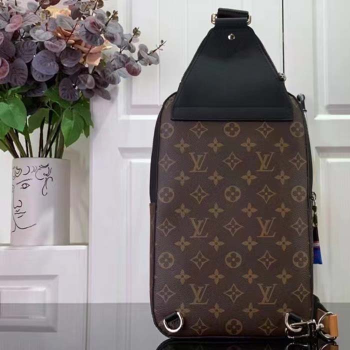 Louis Vuitton LV Unisex Avenue Sling Bag NM Radiant Sun Monogram Macassar Coated Canvas