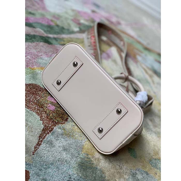 Louis Vuitton LV Women Alma BB Handbag Quartz White Epi Grained Cowhide Leather