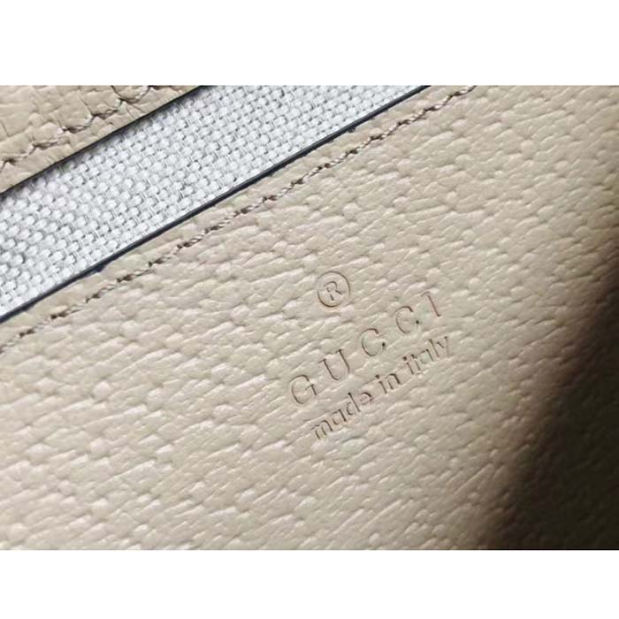 Gucci Women Ophidia Small Handbag Beige White GG Supreme Canvas Double G