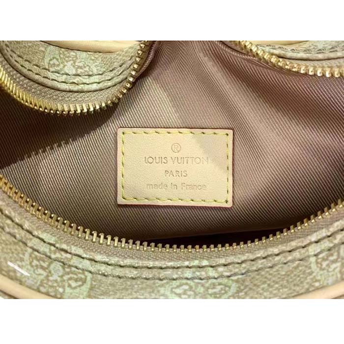Louis Vuitton LV Women Loop PM Beige Monoglam Coated Canvas Zip Closure