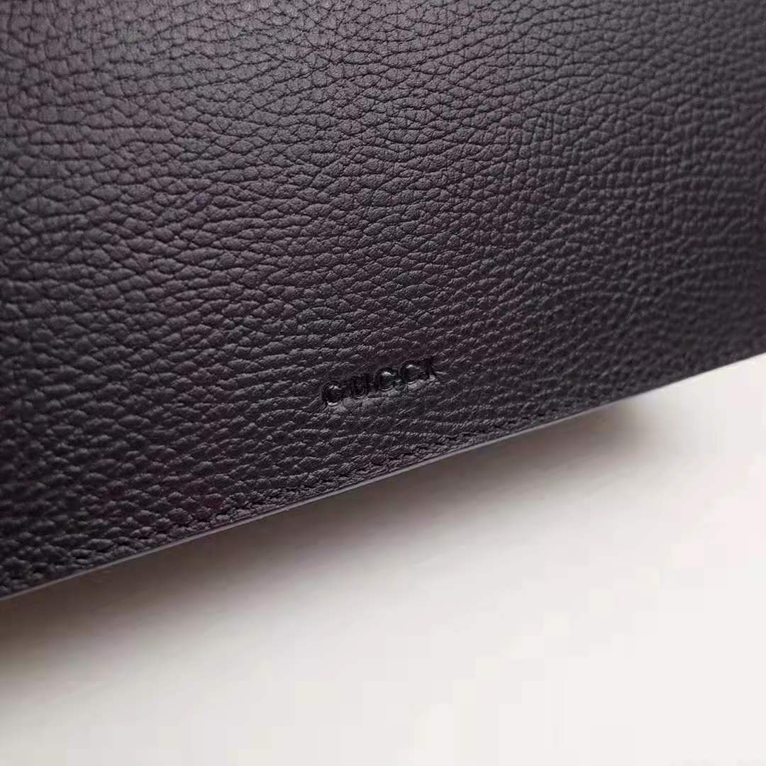 Gucci GG Women Dionysus Small Shoulder Bag in Tiger Head with Crystals-Black