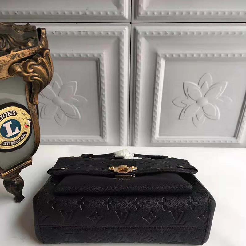 Louis Vuitton LV Women Vavin MM in Monogram Empreinte Leather-Black