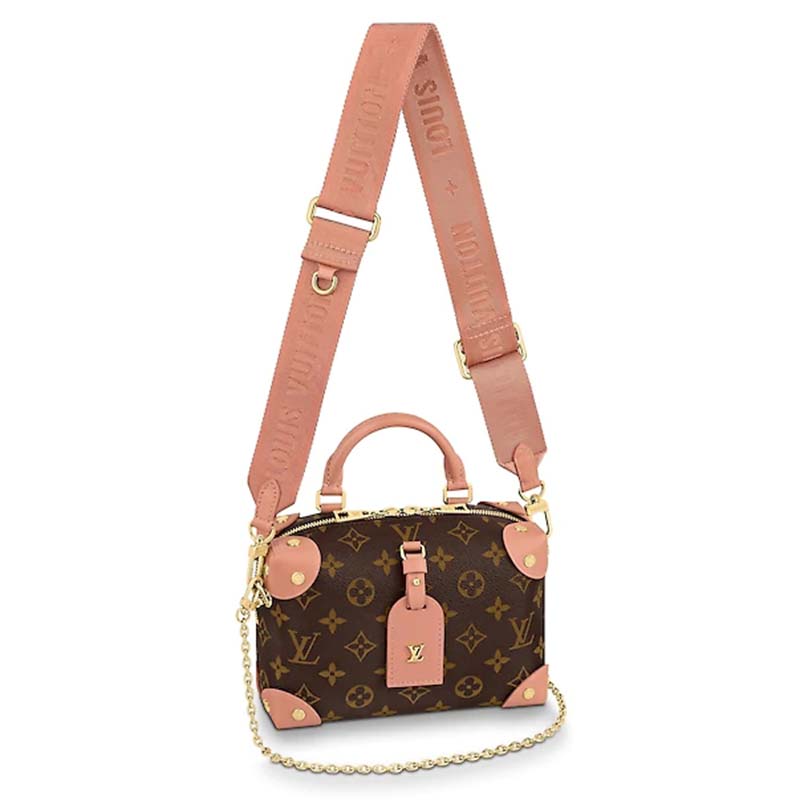 Louis Vuitton LV Women Petite Malle Souple Monogram Coated Canvas