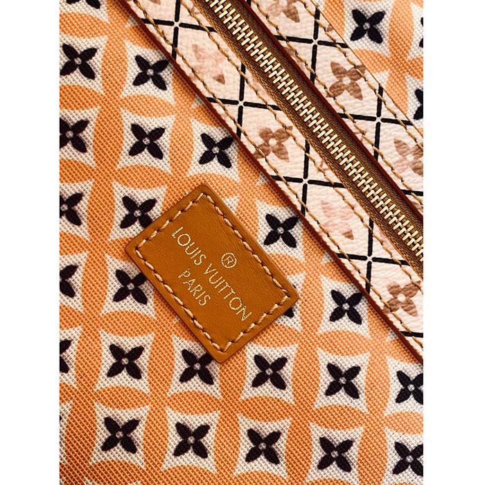 Louis Vuitton LV Unisex Neverfull MM Beige Monogram Coated Canvas Textile Lining