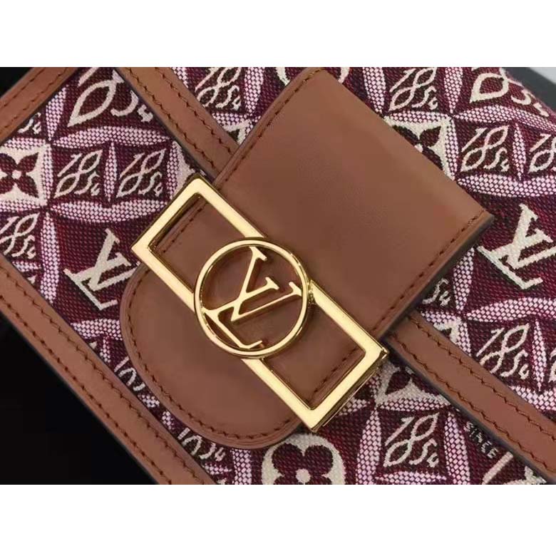 Louis Vuitton LV Women Since 1854 Dauphine Mini Handbag Monogram Flowers Cowhide