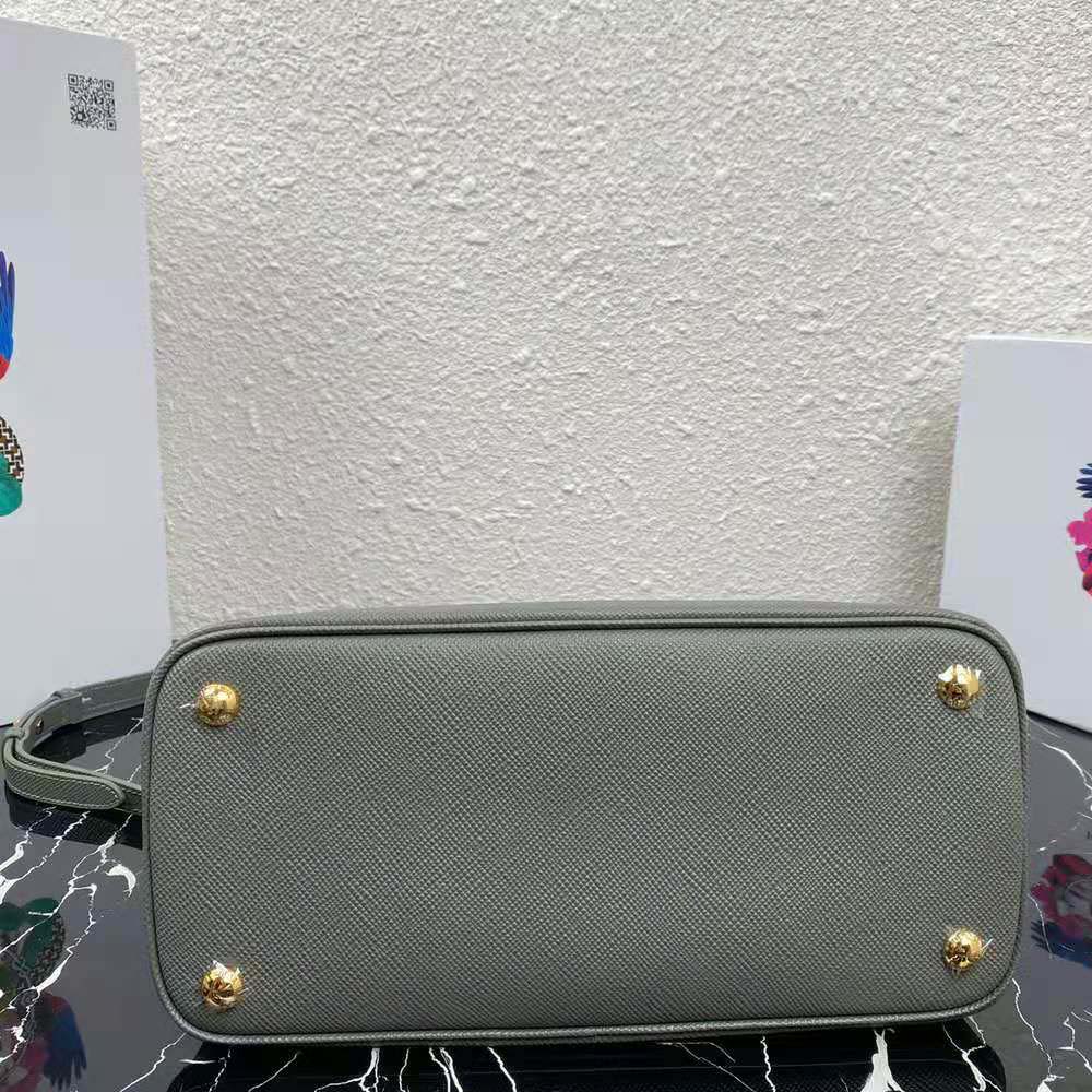 Prada Women Medium Saffiano Leather Prada Matinee Bag-Grey