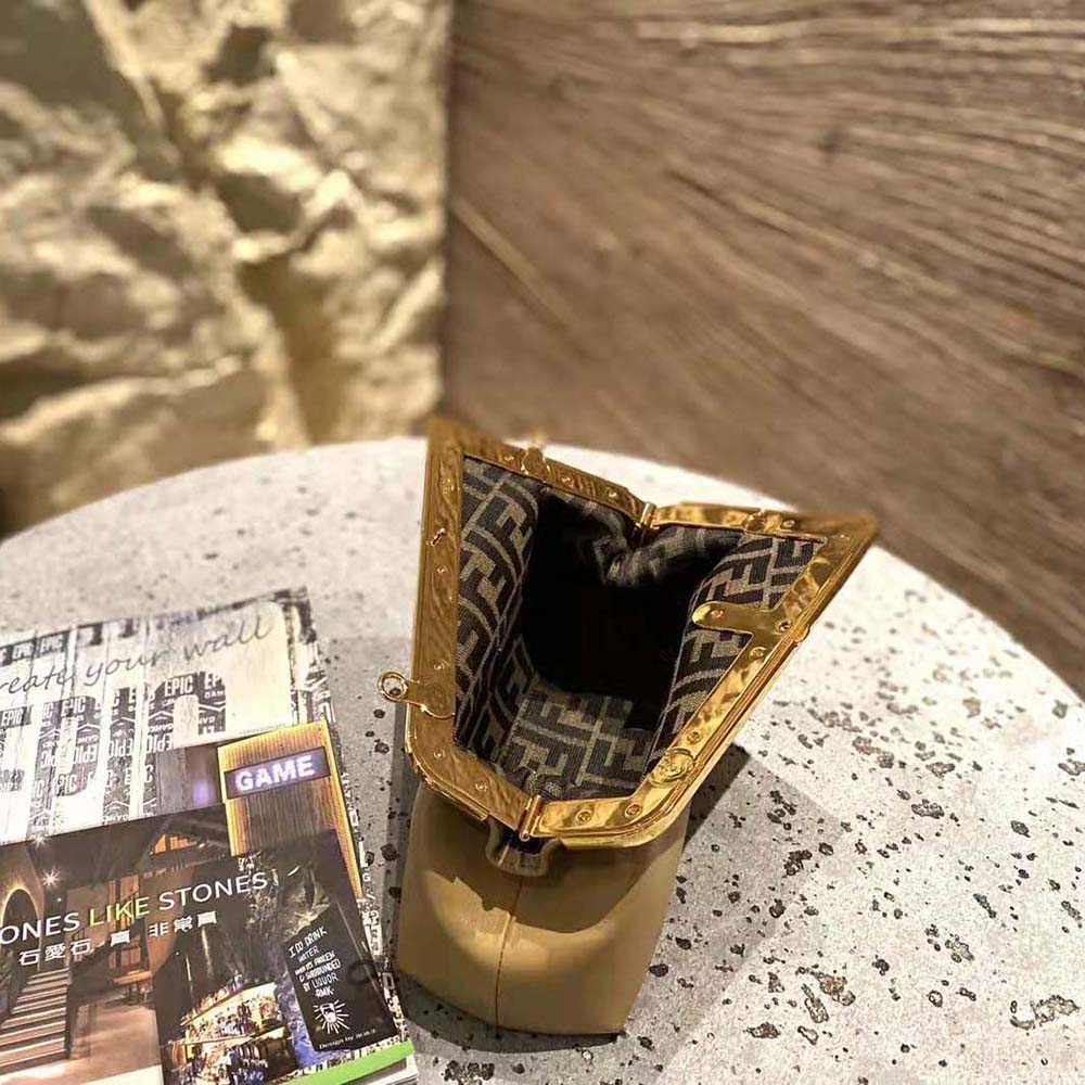 Fendi Women First Small Nappa Leather Bag-Beige