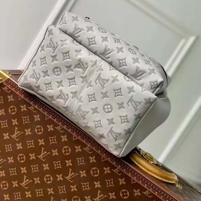 Louis Vuitton LV Unisex Discovery Backpack Anthracite Gray Calf Leather Cowhide Double Zip