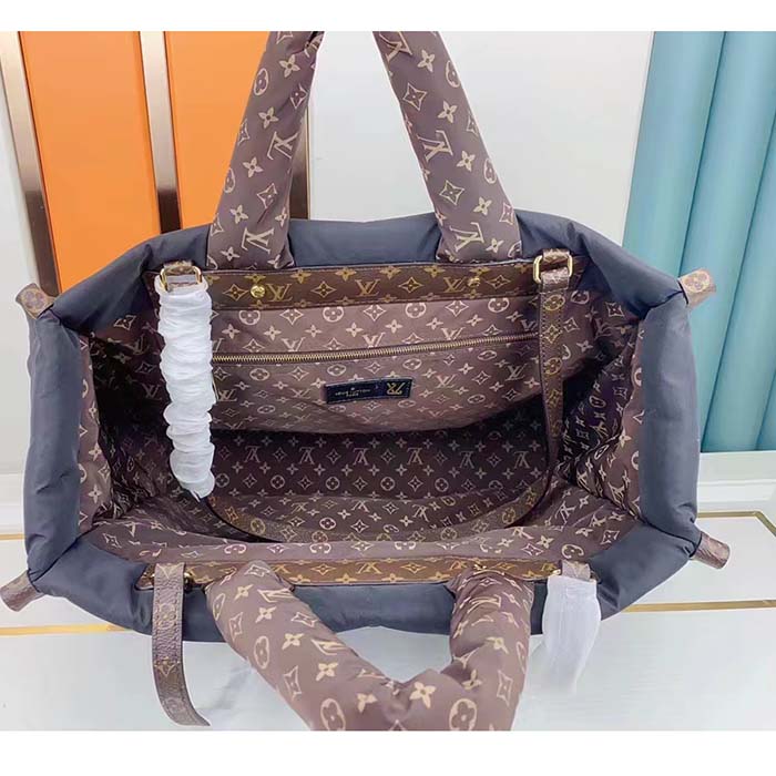 Louis Vuitton LV Unisex OnTheGo MM Tote Black Recycled Nylon Econyl