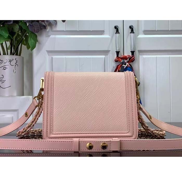 Louis Vuitton LV Women Mini Dauphine Handbag Pink Epi Grained Cowhide Leather