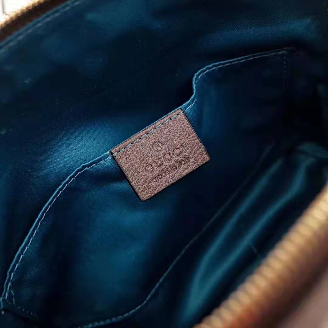 Gucci GG Women Ophidia GG Small Shoulder Bag in Beige GG Supreme Canvas