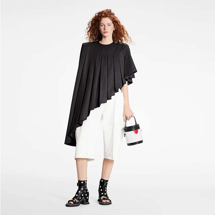 Louis Vuitton LV Unisex Cannes Handbag White Patent Calfskin Leather