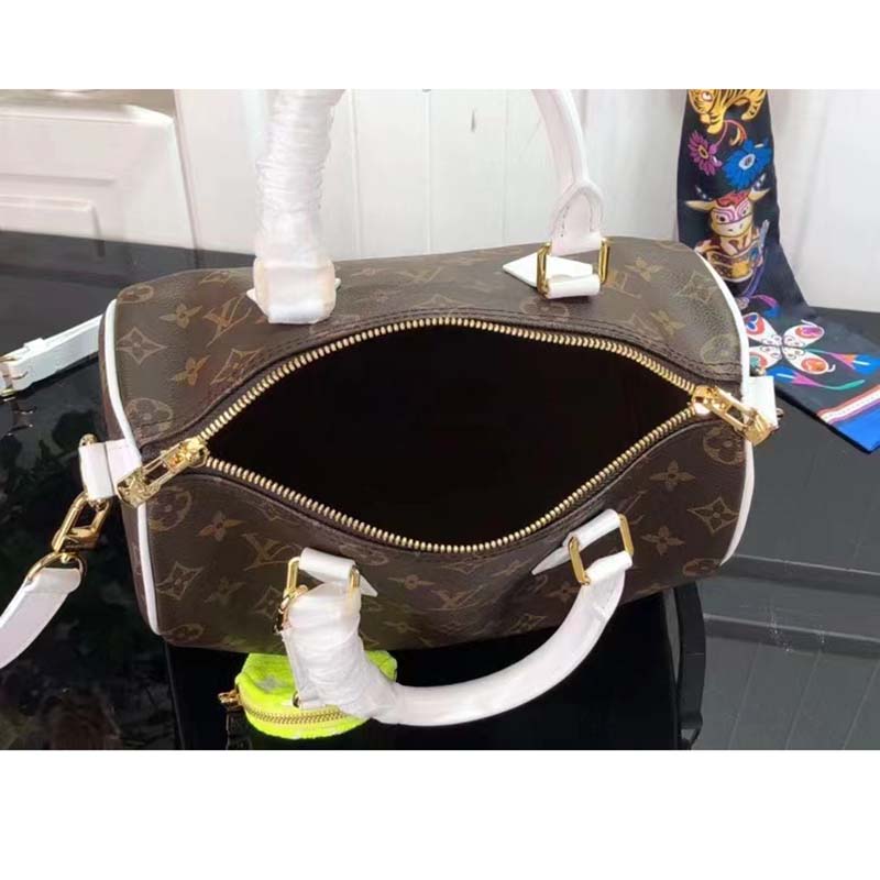 Louis Vuitton Women Speedy Bandoulière 25 Handbag Monogram Coated Canvas Cowhide Leather