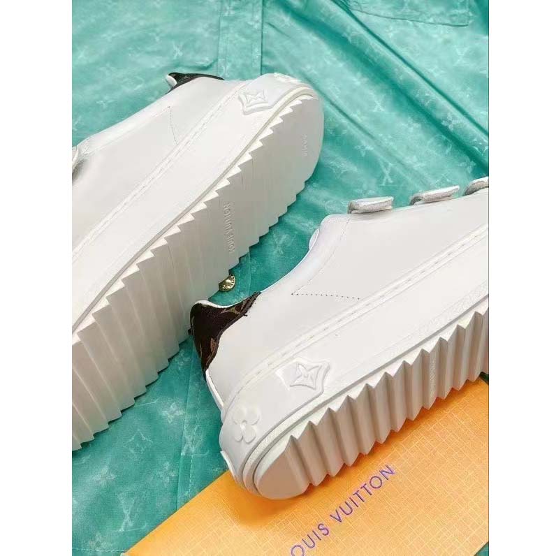 Louis Vuitton LV Unisex Time Out Sneaker Light Blue Smooth Calf Leather