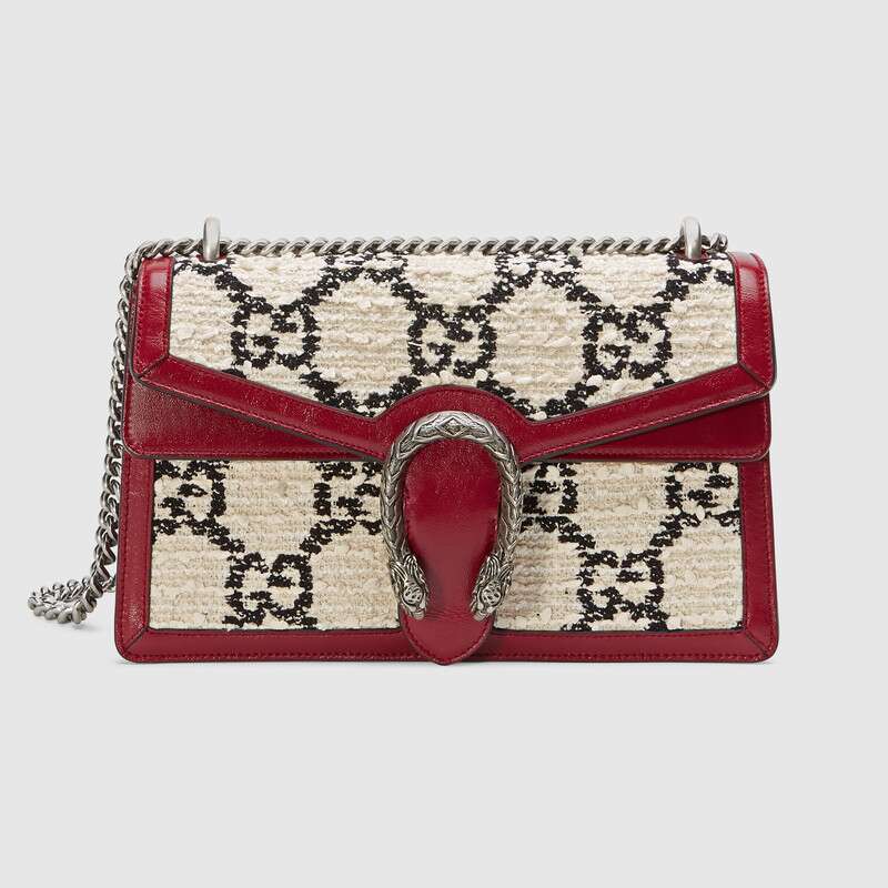 Gucci GG Women Dionysus GG Tweed Small Shoulder Bag
