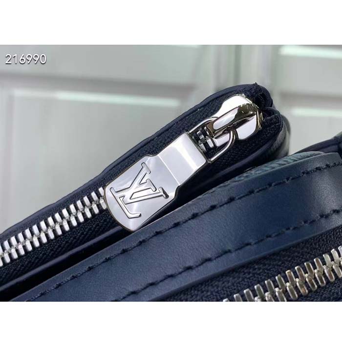 Louis Vuitton LV Unisex Trio Messenger Blue Sapphire Damier Infini Cowhide Leather