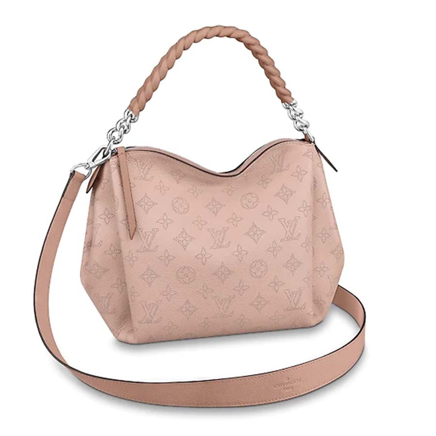 Louis Vuitton LV Women Babylone Chain BB Handbag in Mahina Perforated Calf Leather