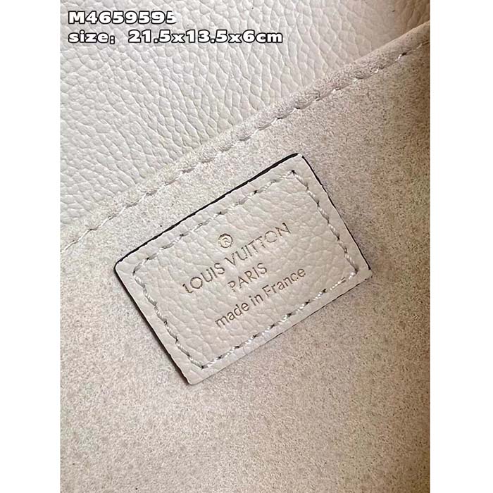 Louis Vuitton LV Women Pochette Métis East West Bag Crème Beige Grained Cowhide Leather