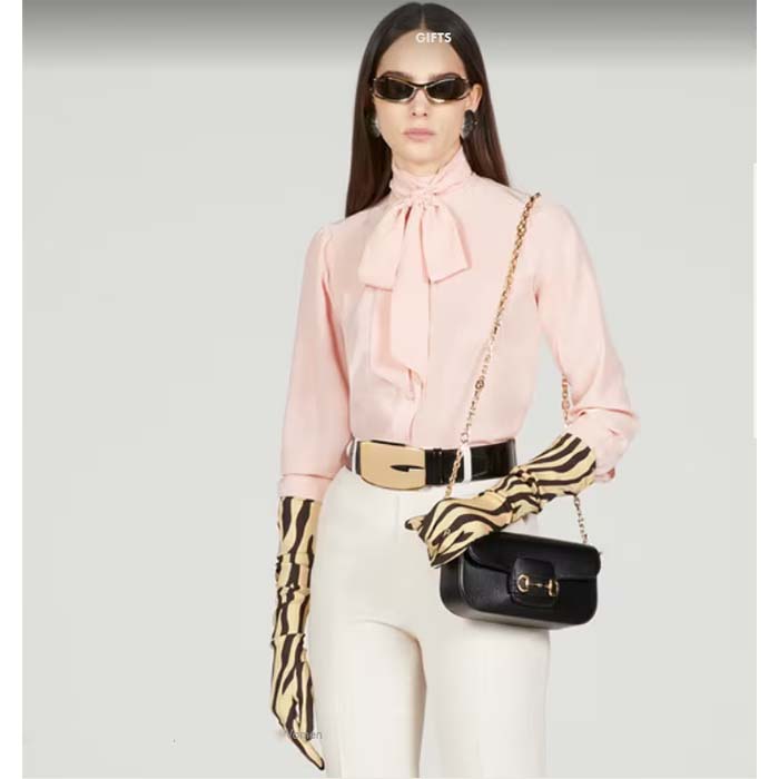 Gucci Women Dionysus Small Shoulder Bag Black Leather GG Supreme Canvas