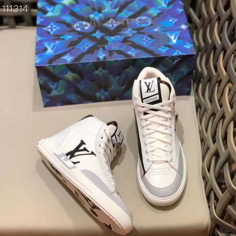 Louis Vuitton Unisex Charlie Sneaker Boot Cacao Brown Mix Recycled Bio-Based Materials