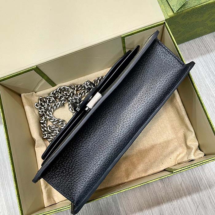 Gucci Women Dionysus GG Small Shoulder Bag Beige Blue Supreme Canvas