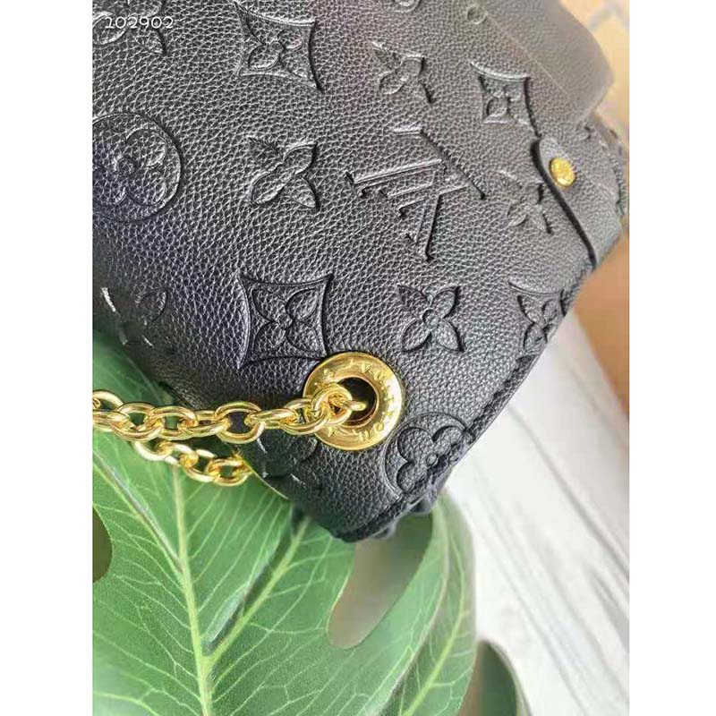 Louis Vuitton Women Vavin BB Black Embossed Supple Grained Cowhide Leather