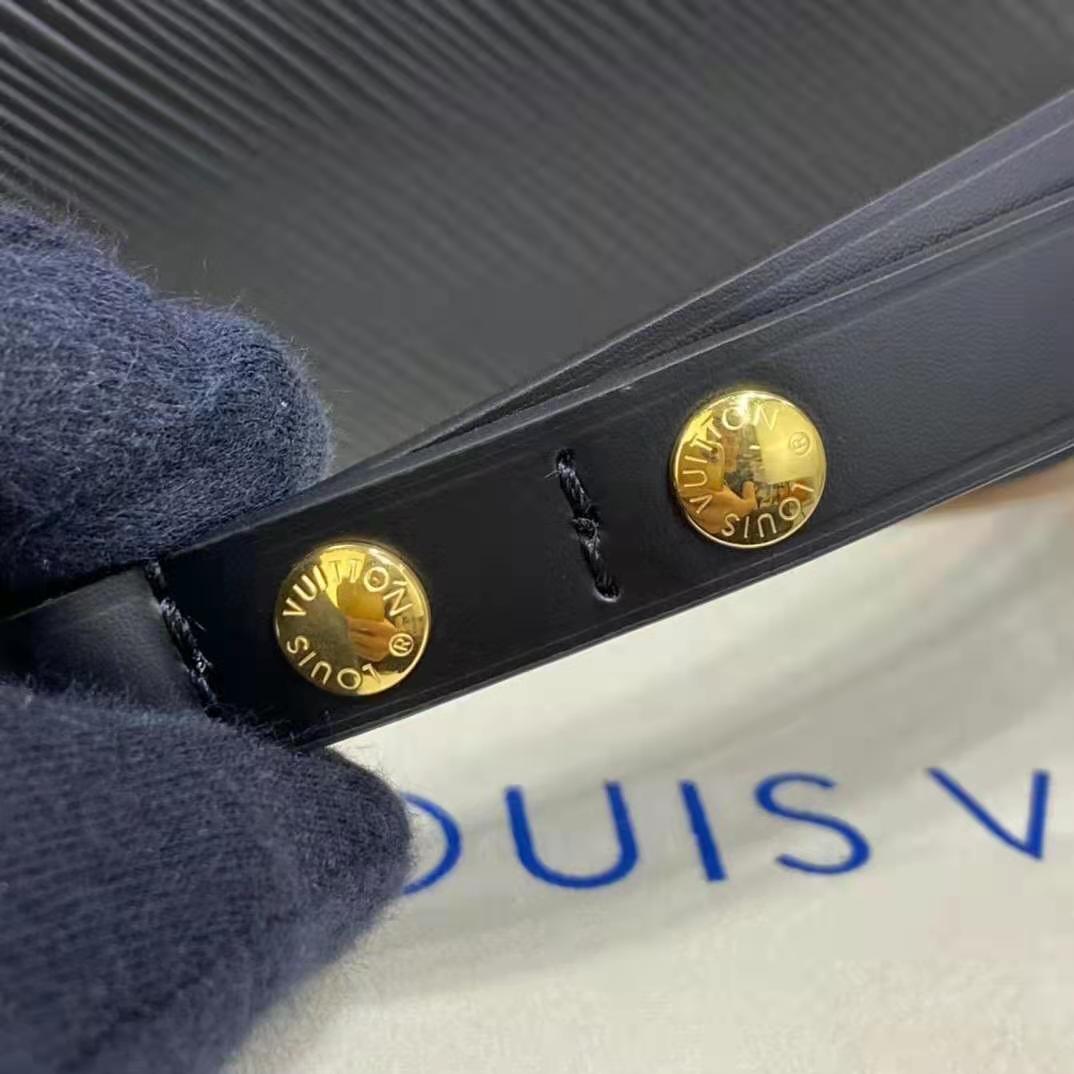 Louis Vuitton LV Women Twist MM Handbag Gold Cipango Epi Grained