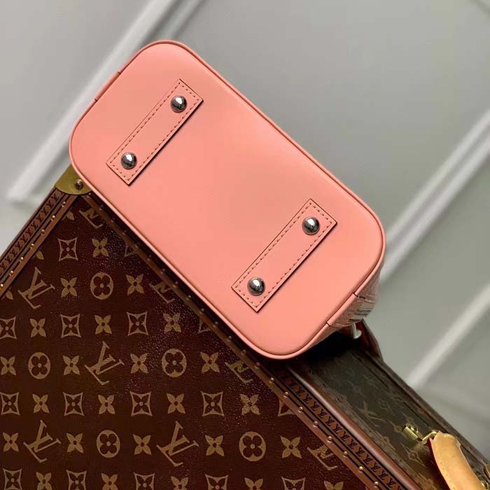 Louis Vuitton LV Women Alma BB Handbag Rose Trianon Pink Epi Grained Cowhide Leather