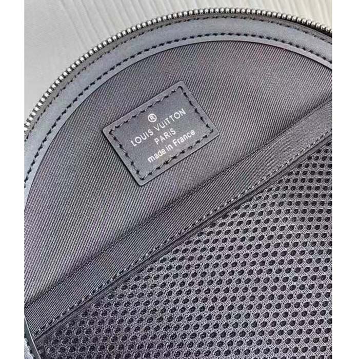 Louis Vuitton LV Unisex Audio Case Monogram Macassar Coated Canvas Black Cowhide