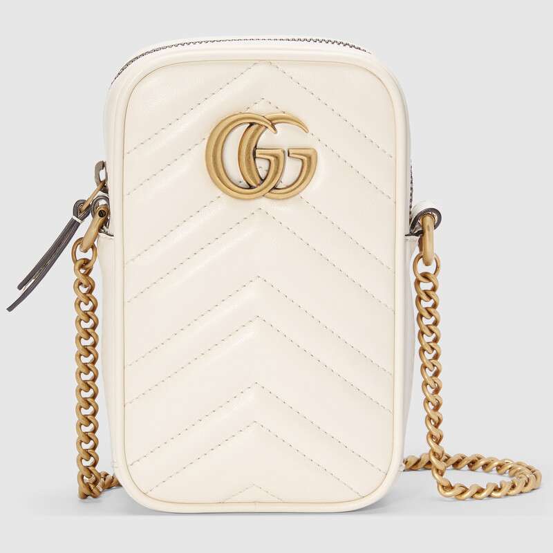 Gucci GG Women GG Marmont Mini Bag in Matelassé Chevron Leather