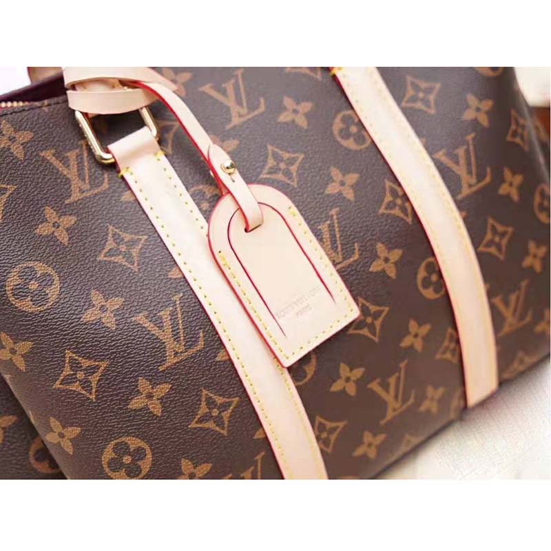 Louis Vuitton LV Women Soufflot MM in Monogram Canvas-Brown