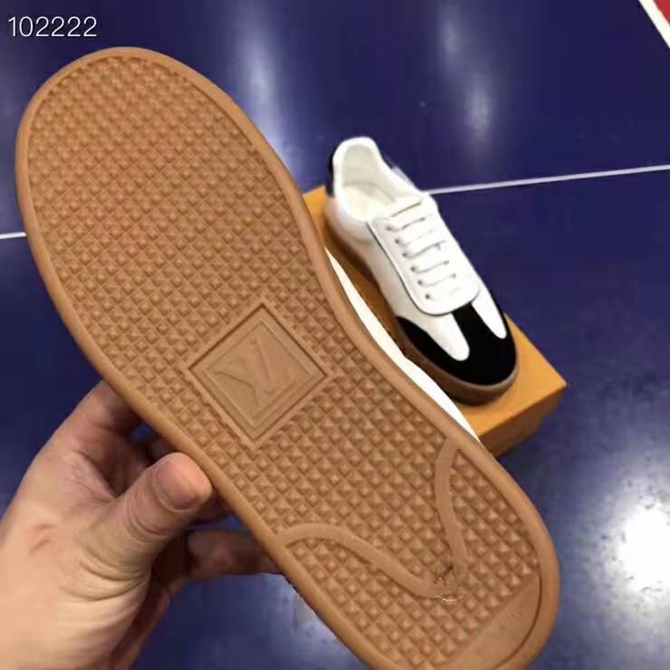 Louis Vuitton LV Women LV Frontrow Sneaker in Calf Leather and Suede Calf Leather-Black