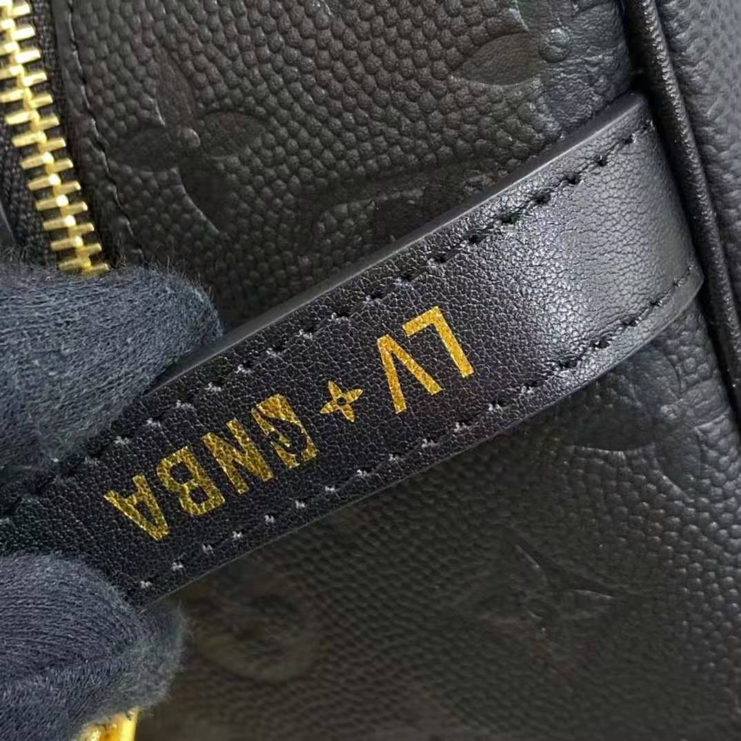 Louis Vuitton LV Unisex LV x NBA Cloakroom Dopp Kit Black Cowhide Leather