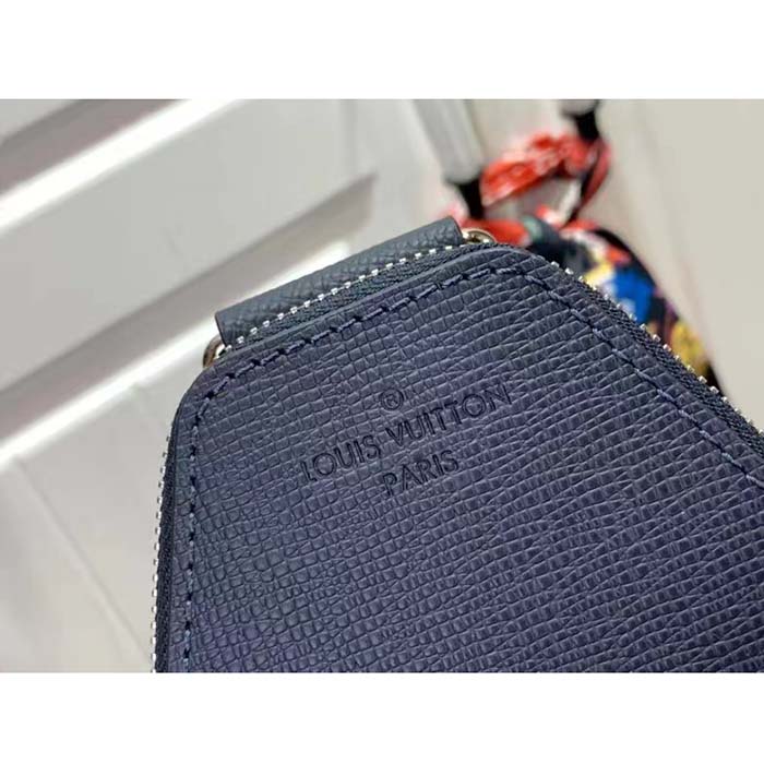 Louis Vuitton LV Unisex Avenue Slingbag NM Midnight Blue Taiga Cowhide Leather