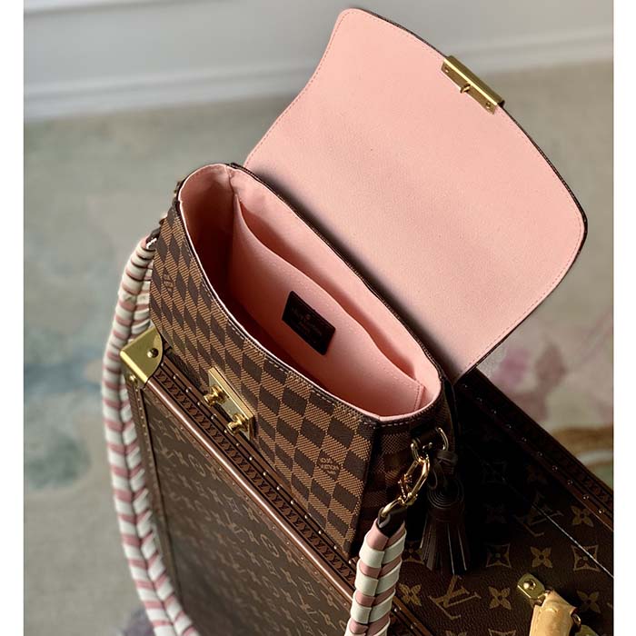 Louis Vuitton LV Women Braided Croisette Brown Damier Ebene Coated Canvas