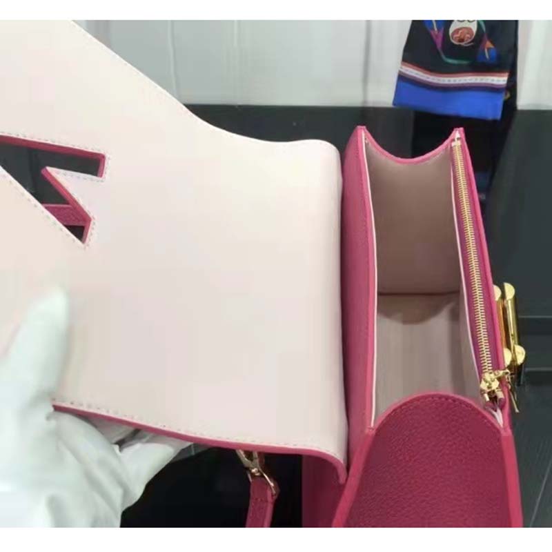 Louis Vuitton LV Women Twist One Handle BB Handbag Dragon Fruit Pink Taurillon