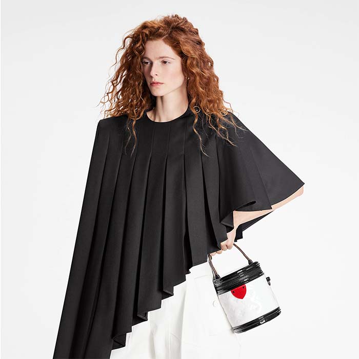 Louis Vuitton LV Unisex Cannes Handbag White Patent Calfskin Leather