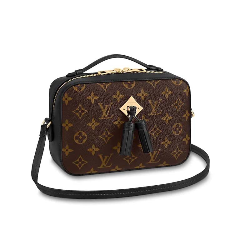 Louis Vuitton LV Women Saintonge Handbag in Monogram Canvas and Smooth Leather
