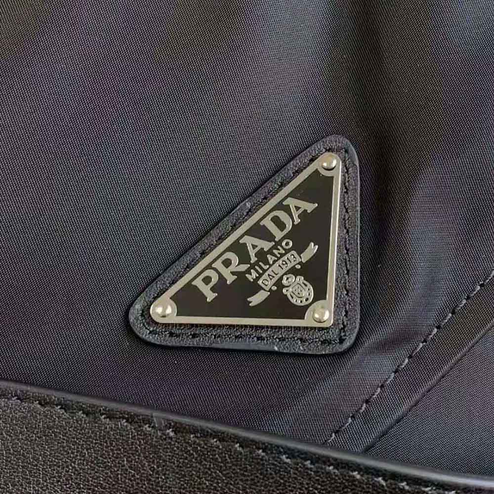 Prada Women Small Padded Re-Nylon Shoulder Bag-Black