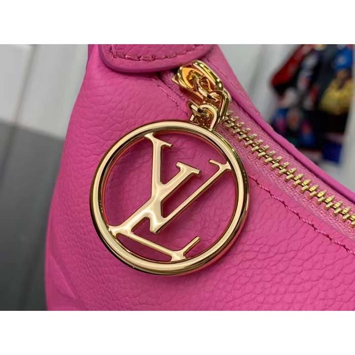 Louis Vuitton LV Women Mini Moon Pink Monogram Empreinte Embossed Supple Grained Cowhide Leather