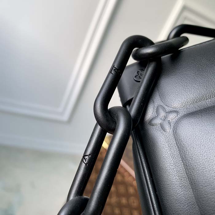 Louis Vuitton LV Unisex Mini Soft Trunk Bag Black Puffy Damier Soft Calf