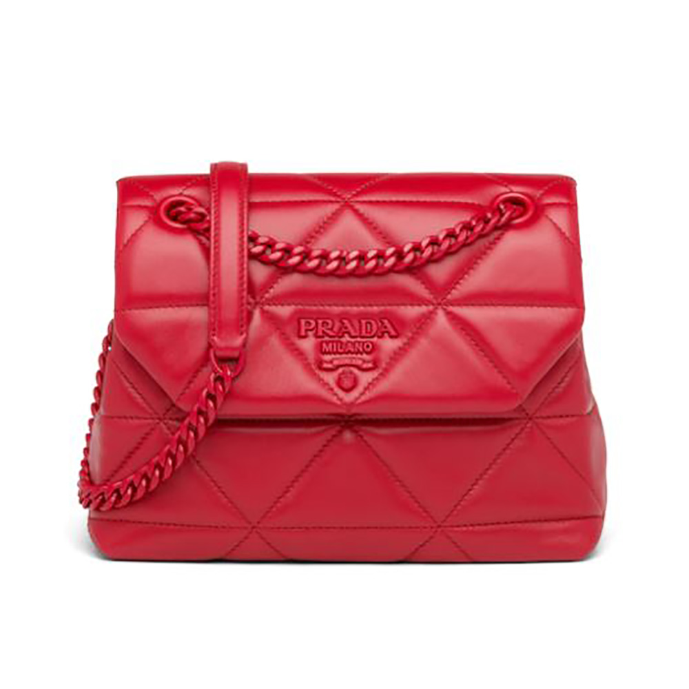 Prada Women Small Nappa Leather Prada Spectrum Bag-Red