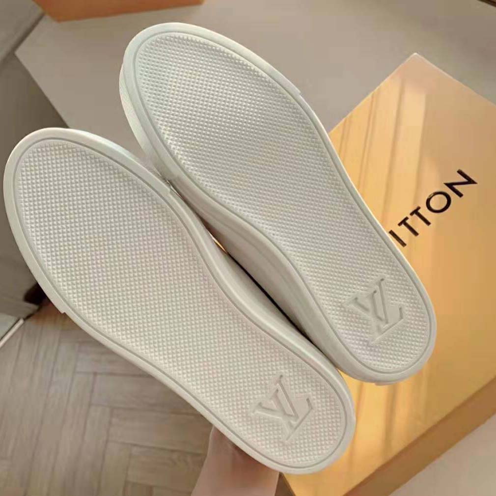 Louis Vuitton LV Women Stellar Sneaker in Pink Monogram Denim